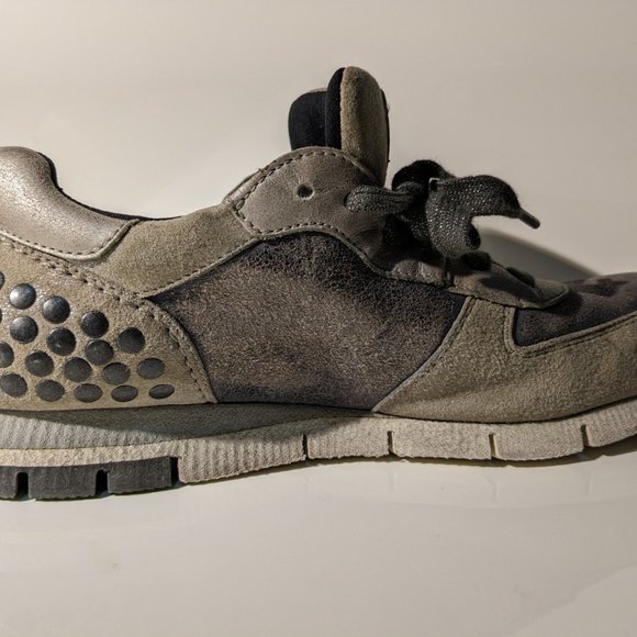 Paul Green 7.5 Women Leather Sneaker - Picture 2 of 3